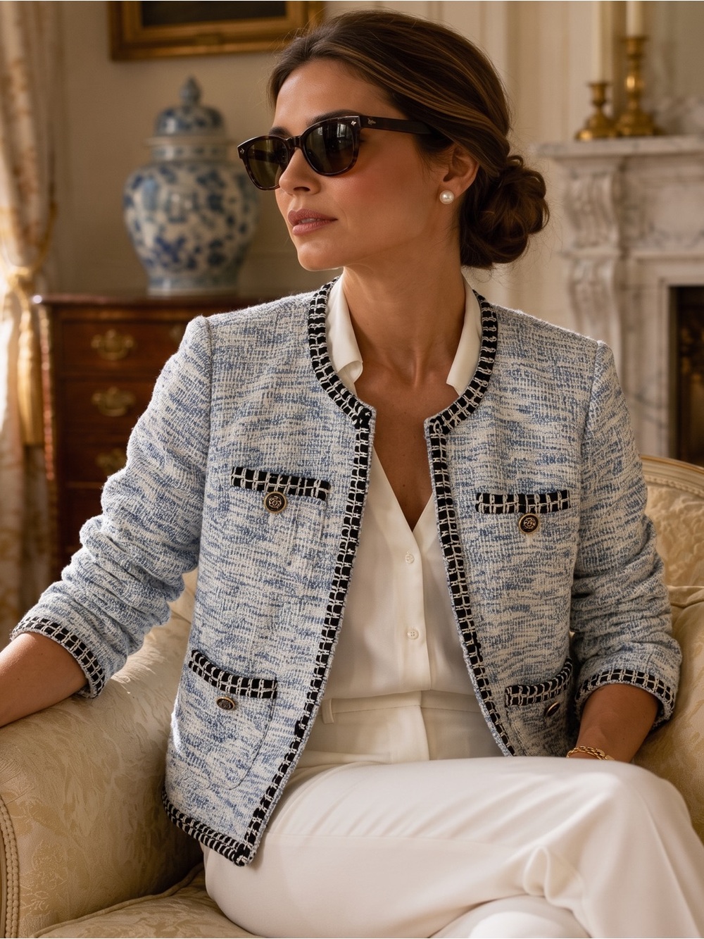 LANE BRYANT Tweed Blazer